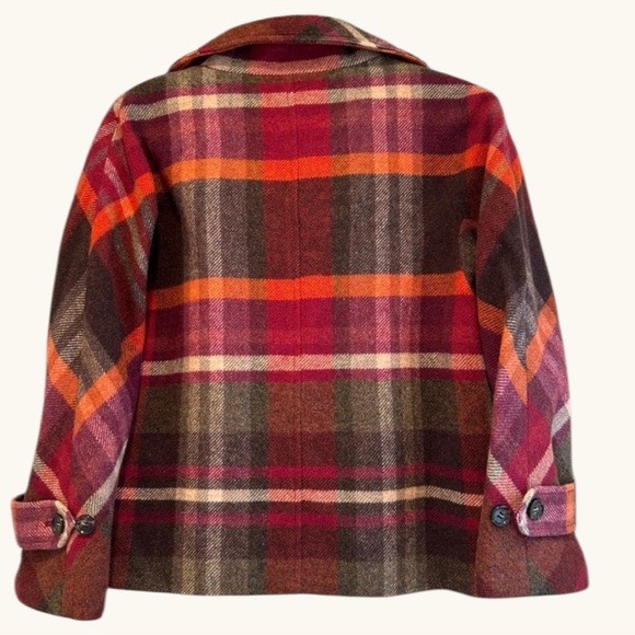 Talbots Petites Wool-Blend Plaid Coat Jacket — Size 2P